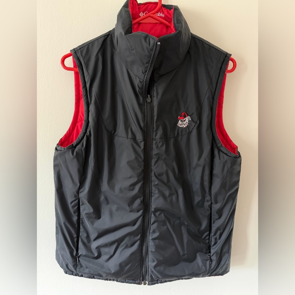 Columbia Reversible Puffer Vest – University of Georgia Bulldogs Womens Size M - Picture 4 of 6